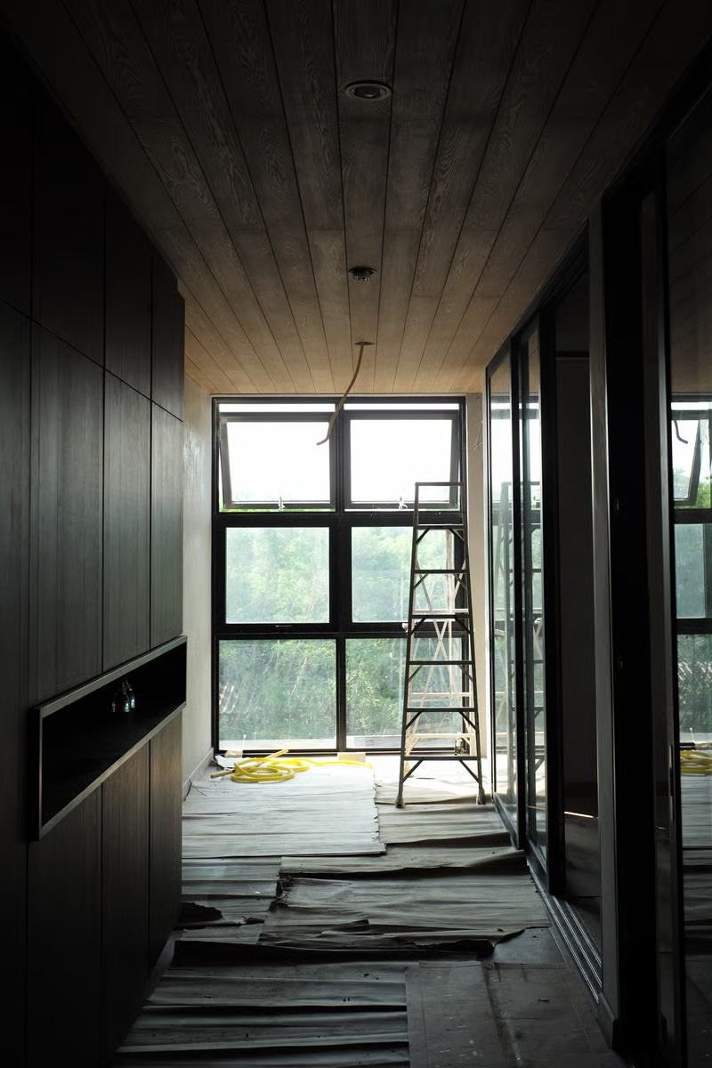 Interior renovation in progress