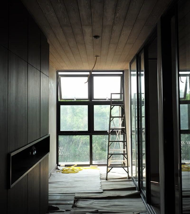 Interior renovation in progress